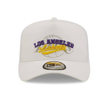 New Era NBA LA Lakers Logo Overlay Trucker Cap ''White''