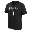 Nike NBA San Antonio Spurs Victor Wembanyama Kids T-Shirt ''Black''